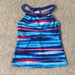Racerback tankini swimsuit top